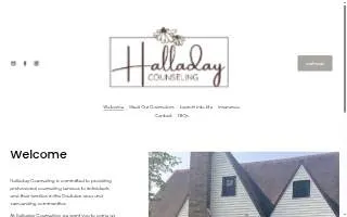 Halladay Counseling website