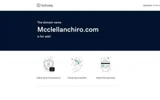 McClellan Family Chiropractic website