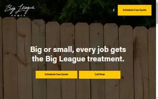 Big League Fence website