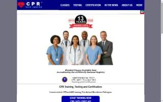 CPR Gardendale AL website