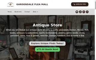 Gardendale Flea Mall & Antique Center website