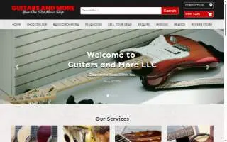 Guitars and More LLC website