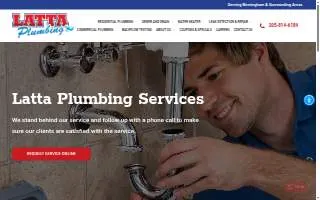 Latta Plumbing Service website