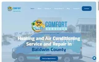 Comfort Services website