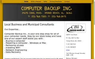 Computer Backup Inc website