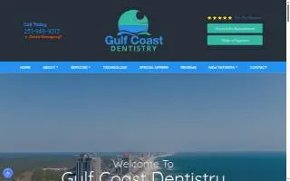 Gulf Coast Dentistry website