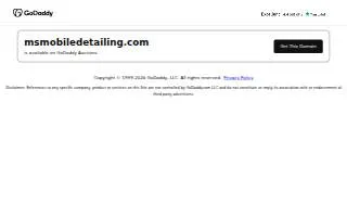 Ms Mobile Detailing website