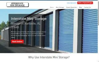 Interstate Mini Storage of Hartselle website