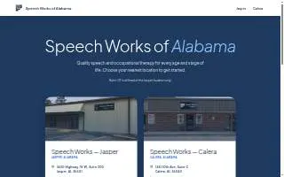 Speech Works of Alabama, LLC website
