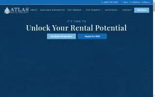 Atlas Rental Property of Homewood website