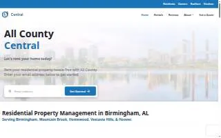 All County Central Property Management website