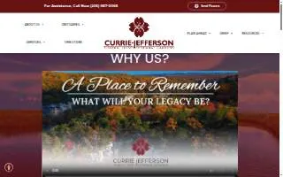 Currie-Jefferson Funeral Home & Jefferson Memorial Gardens website