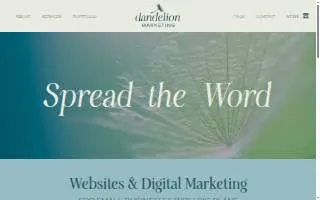 dandelion marketing website
