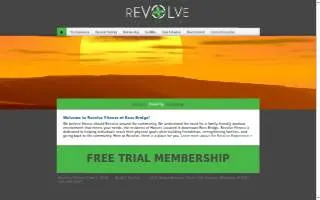 Revolve Fitness Club website