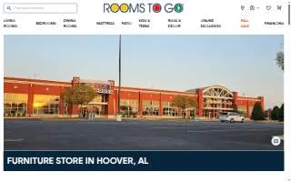 Rooms To Go of Hoover website