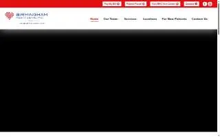 Birmingham Heart Clinic website