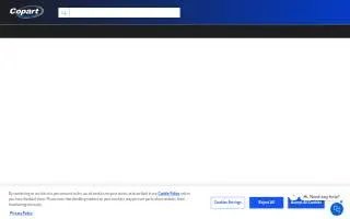 Copart - Birmingham website