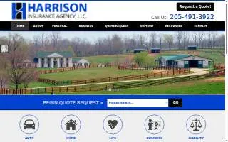 Harrison Insurance LLC website