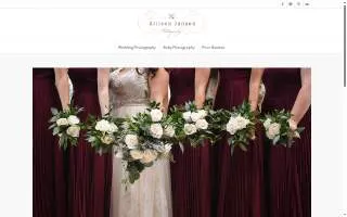 Allison Jansen Photography website