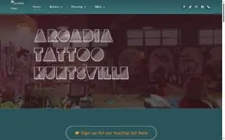 Arcadia Tattoo Huntsville website
