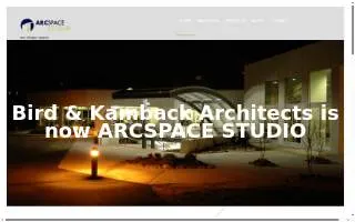 Arcspace Studio website