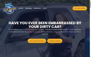 Bubbles Express Car Wash of Huntsville website