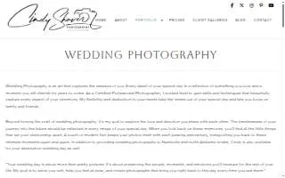 Cindy Shaver Photography website
