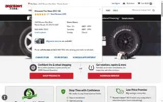 Discount Tire of Huntsville website