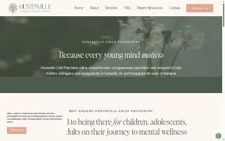 Huntsville Child Psychiatry website