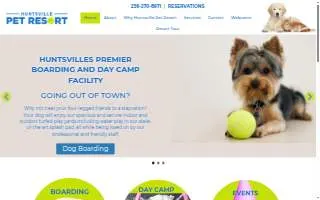 Huntsville Pet Resort website