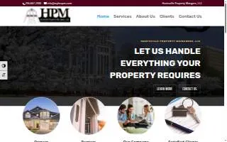 Huntsville Property Managers, LLC website