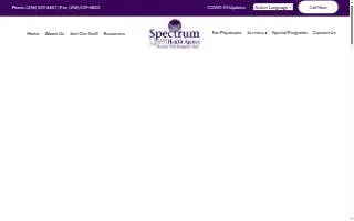 Spectrum Home Health Agency website