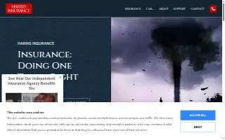 Harris Insurance website