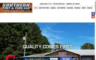 Southern Tint and Tire LLC website