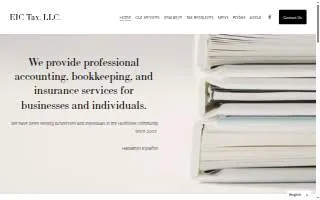 EIC Tax LLC website