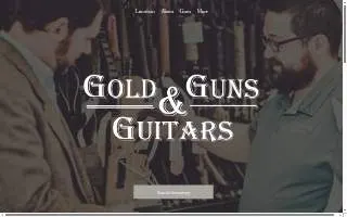 Gold Guns and Guitars website