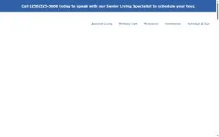 Heritage Assisted Living & Memory Care website