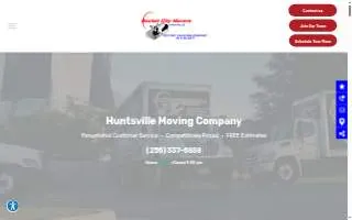 Rocket City Movers of Huntsville website
