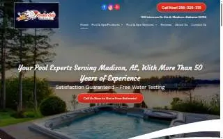 Rocket City Pool & Spas website