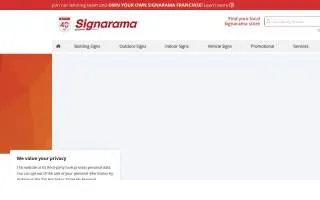 Signarama Huntsville (Madison) website