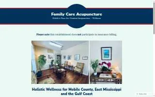 Family Care Acupuncture website