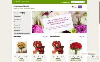 Flowerama of Mobile website
