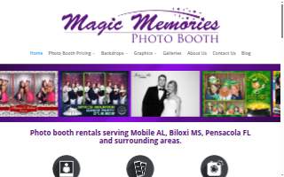 Magic Memories Photo Booth of Mobile website