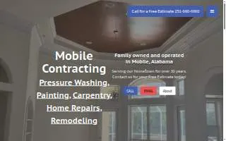 Mobile Contracting website