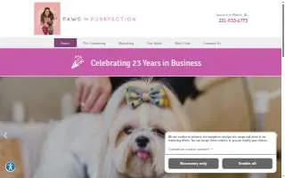 Paws Of Purrfection website