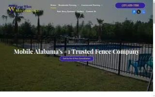 Turner-Wilson Fence Company of Mobile website