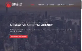 Big City Marketing website