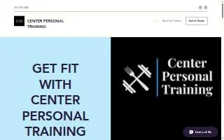 Center Personal Training website