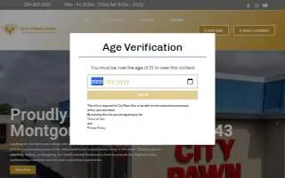 City Pawn Shop of Montgomery website