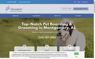 Goodwin Pet Resort at Pike Road of Montgomery website